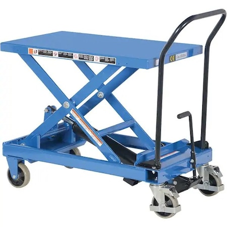 Pake Handling Tools Premium Scissor Lift Table, 660 lb. Cap, 33"L x 19.6"W, 13.25" to 34" Lift Height PAKLT07